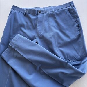 BROOKS BROTHERS Clark Fit Stretch Lightweight Navy Advantage Chino Pants 40 x 30